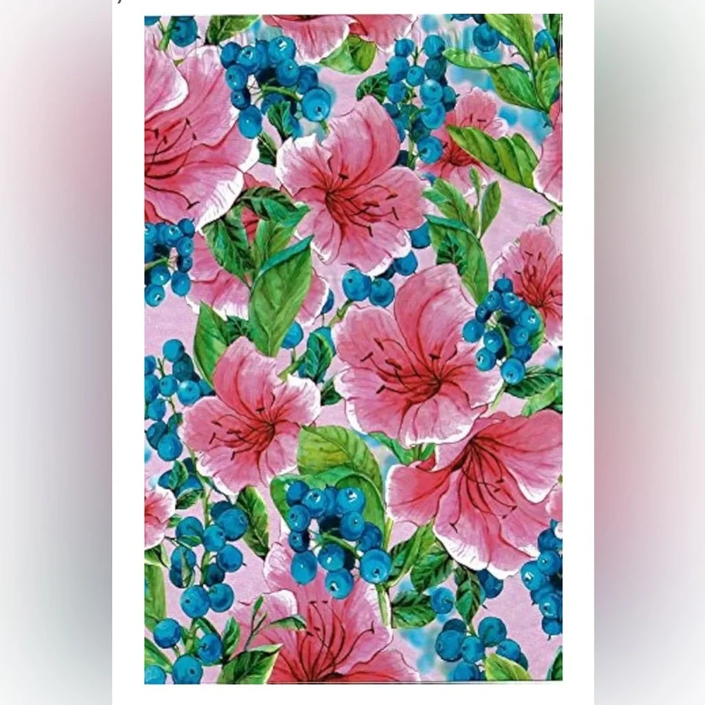 20 10x13 Pink Tropical Flowers Designer Poly Mailers Envelopes Custom Bags - Picture 2 of 2